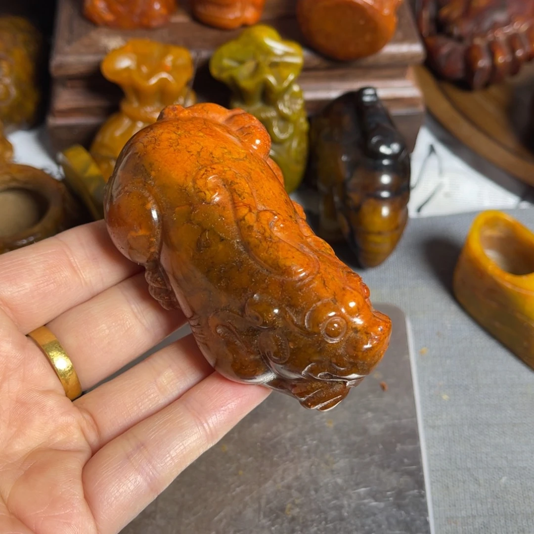 蛇纹石玉合金颈饰