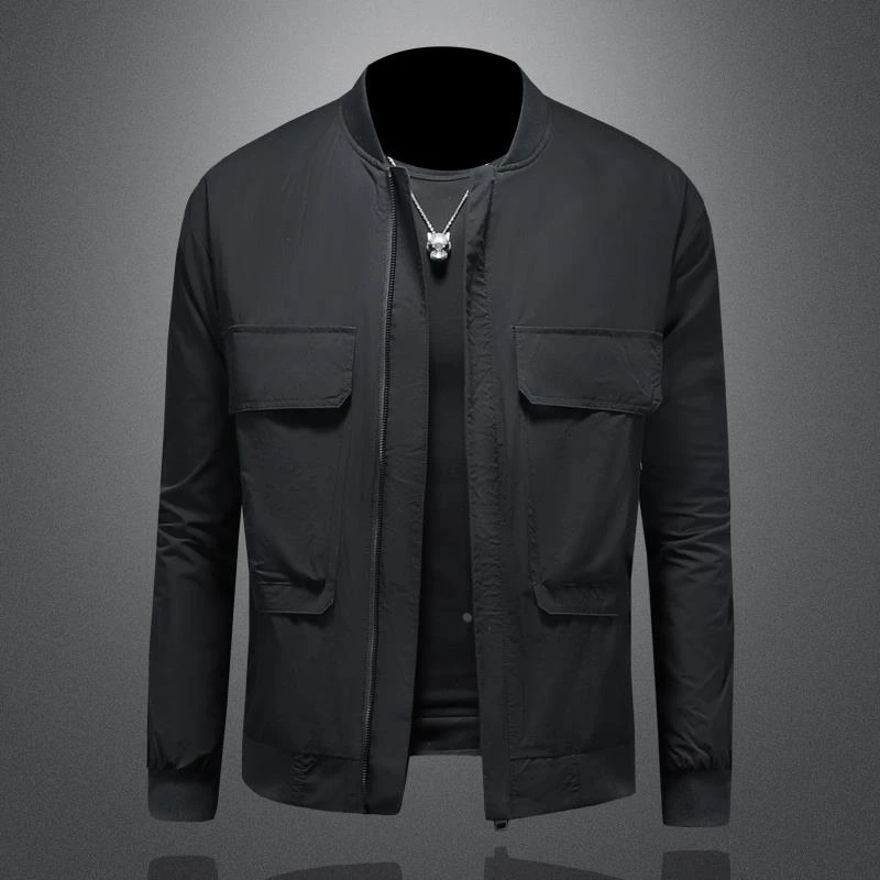 【香港tsko&官方联名】简约夹克外套男士2025新款春秋季棒球领韩