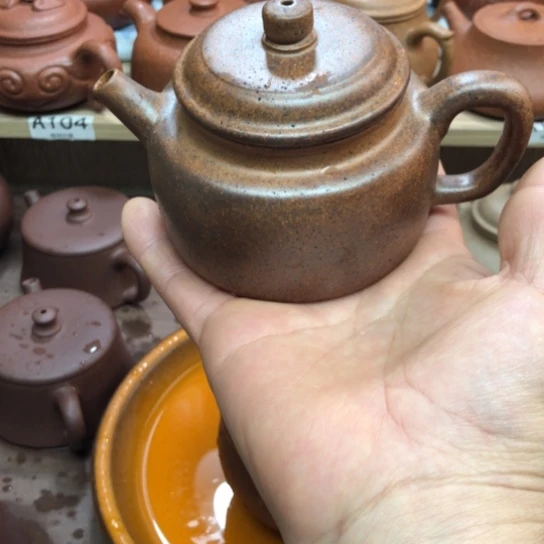 紫砂茶壶柴烧得中170豪升左右