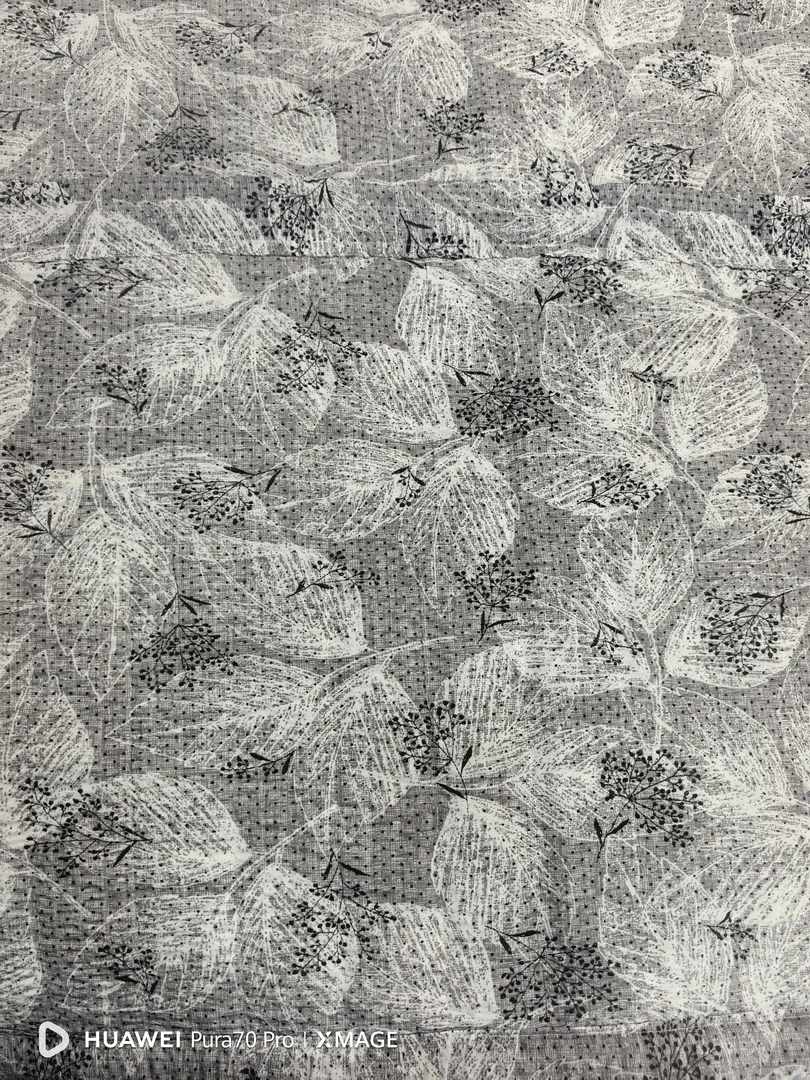 韩国进口单人泡泡夏凉被（灰色树叶花）