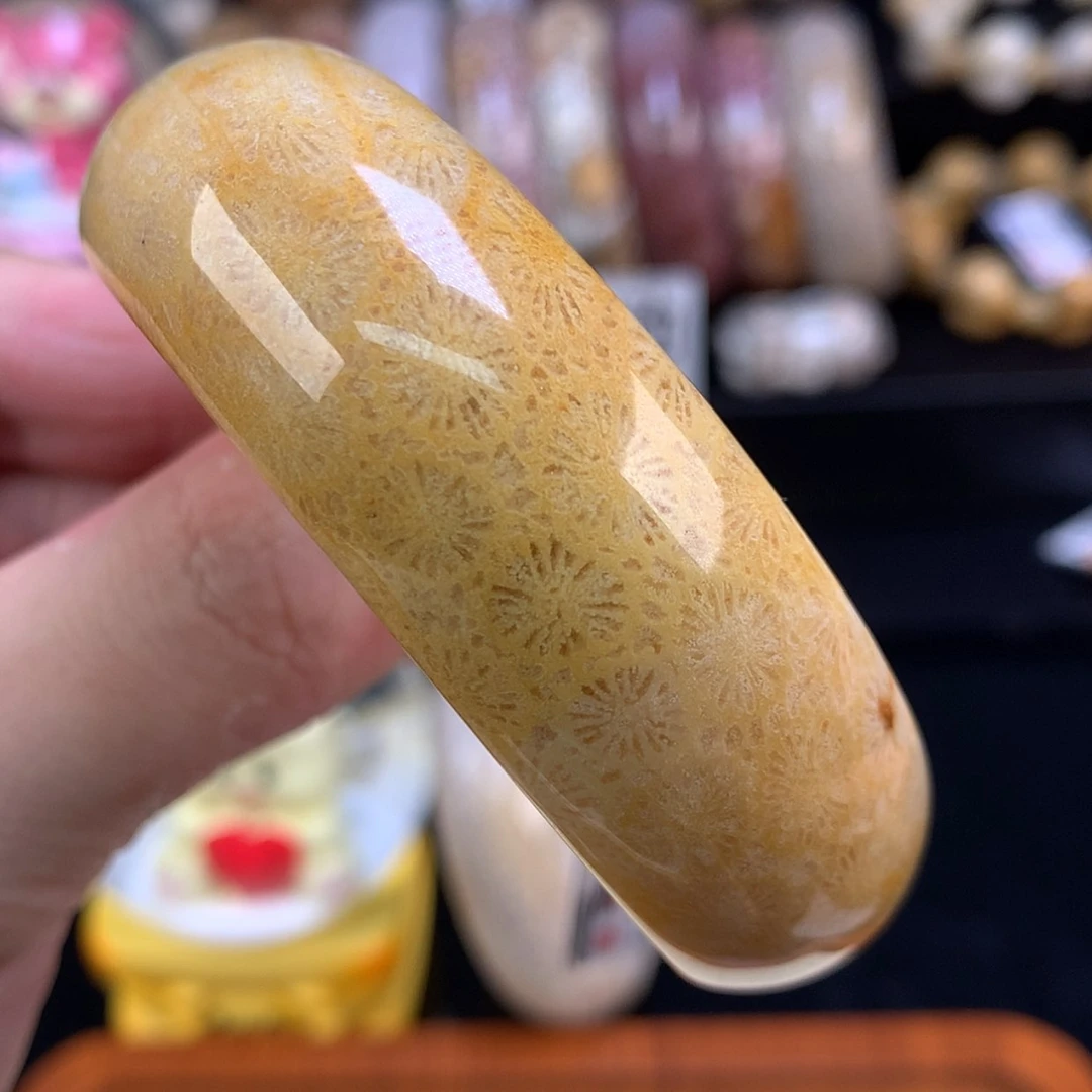 【闪购商品】颈饰未镶嵌硅化珊瑚（珊瑚玉）45号金大花56圈