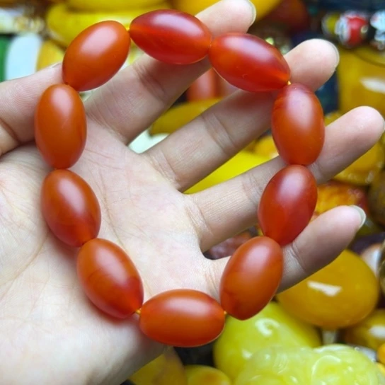 未镶嵌琥珀手链蜜蜡