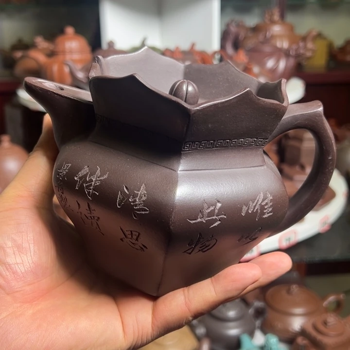 紫砂茶壶原矿僧帽