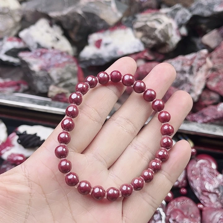 【闪购商品】天然辰砂天然原矿朱砂手串06