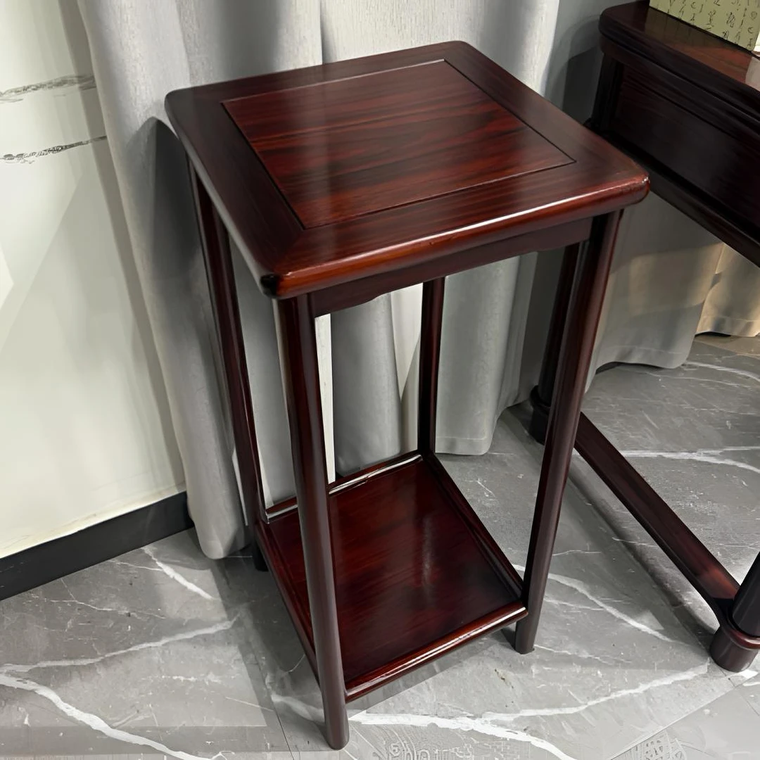 简祥红木 黑酸枝花架盆景架中式实木简约花架34-34-80