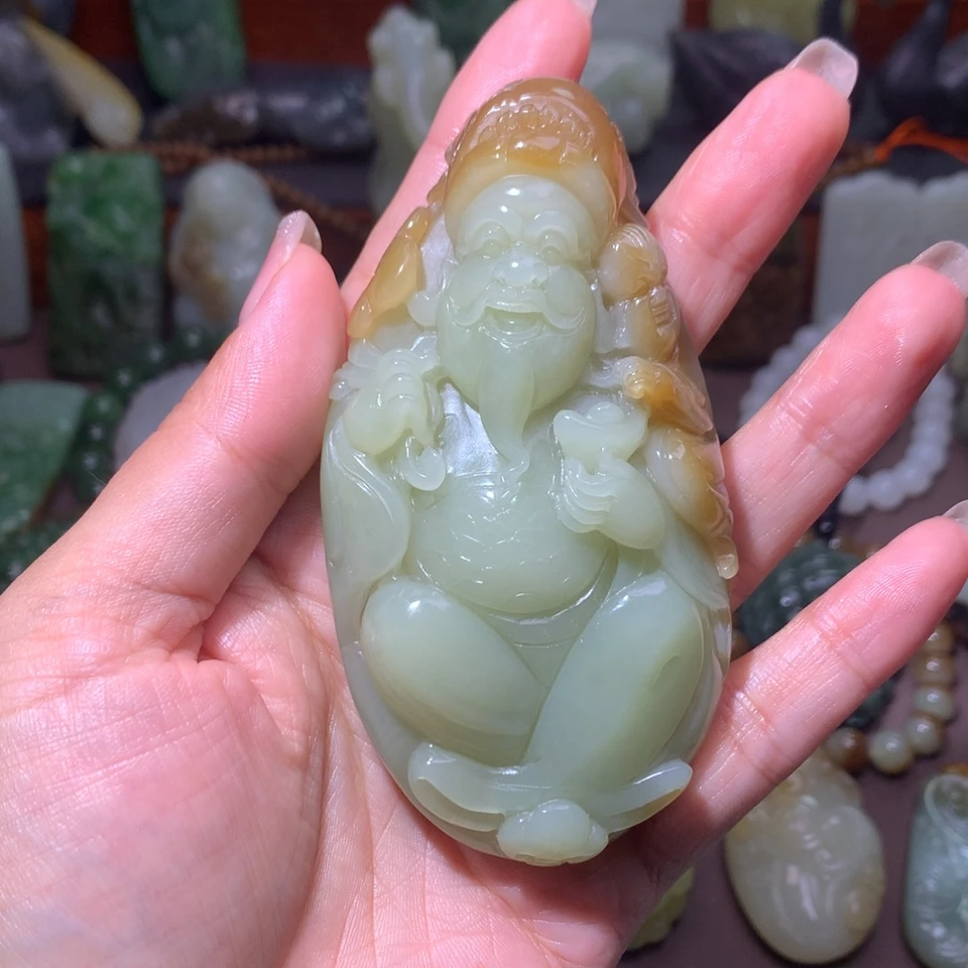 颈饰未镶嵌和田玉毛***仰