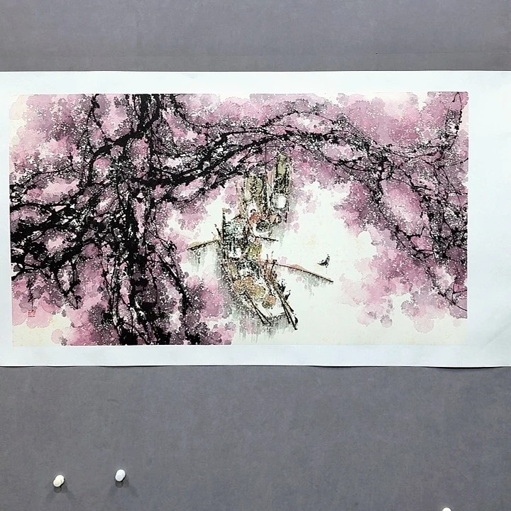 国画亲笔手绘放心去藏