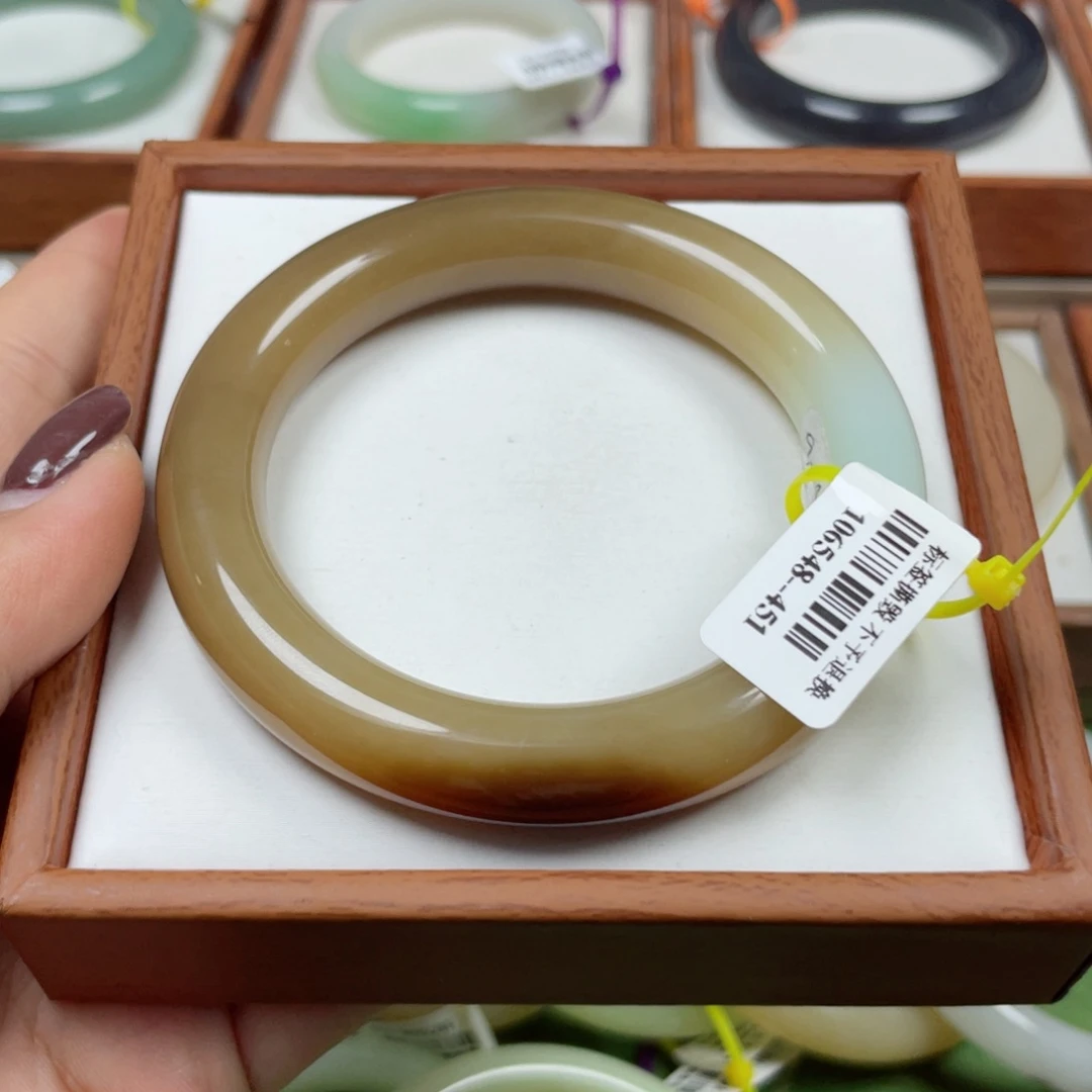 和田玉手镯未镶嵌22。57/58