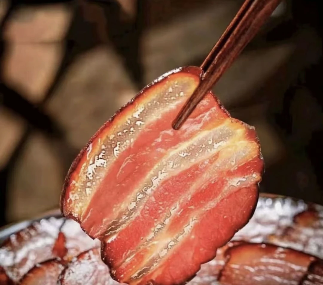 买一斤送一斤烟熏五花腊肉