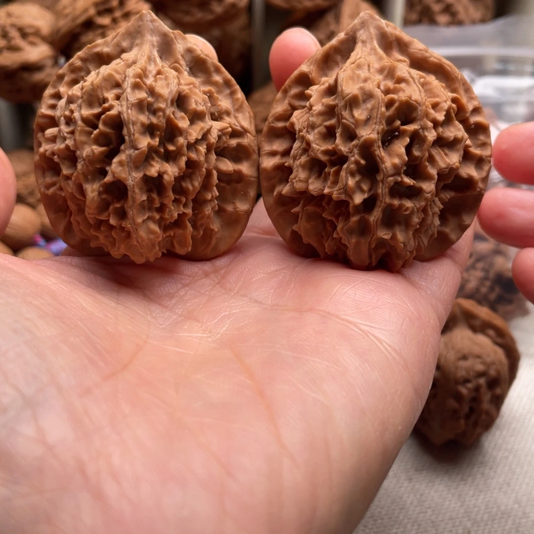 吊坠文玩核桃44全品山西官帽