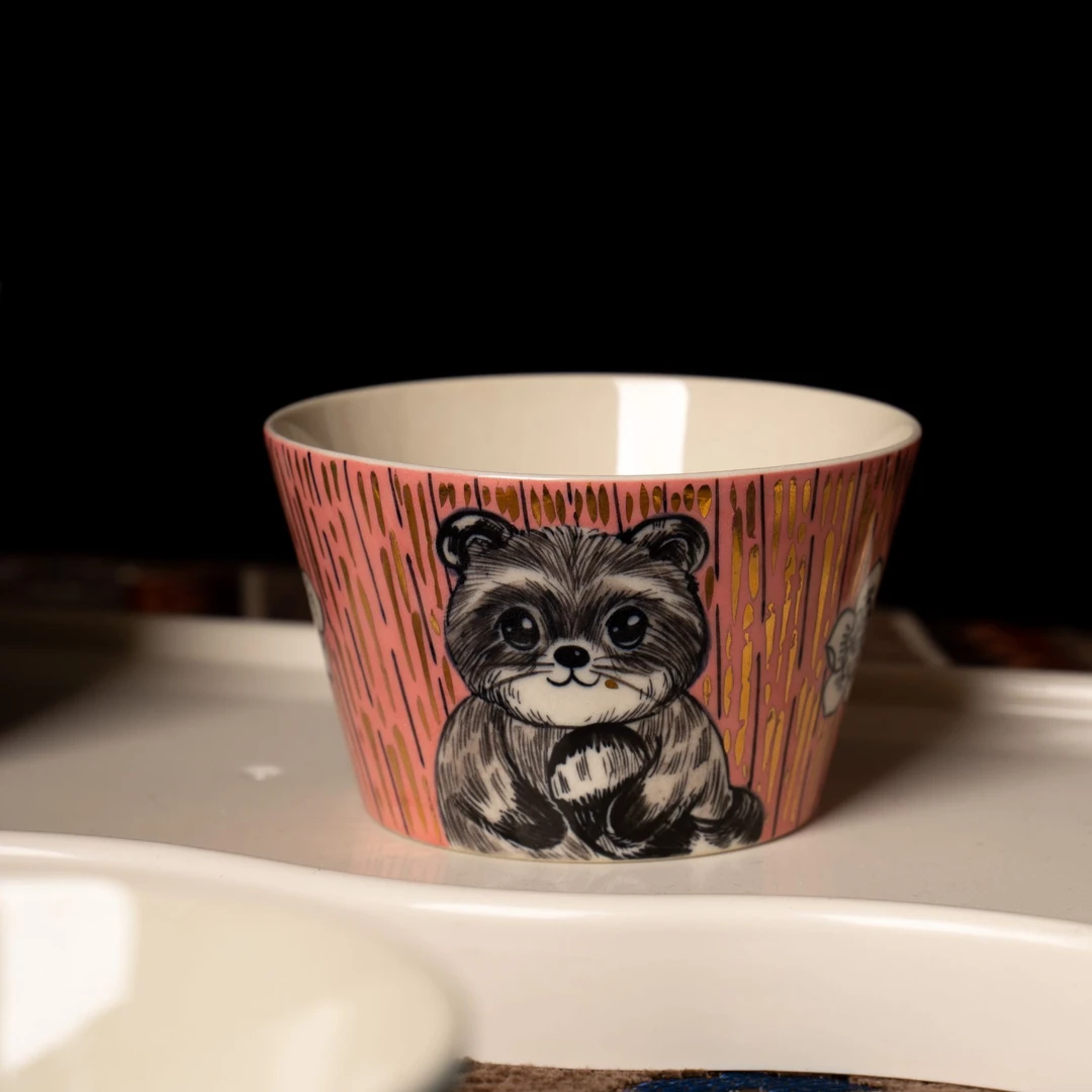 野森 | 富贵花描金系列大眼河狸猪口杯