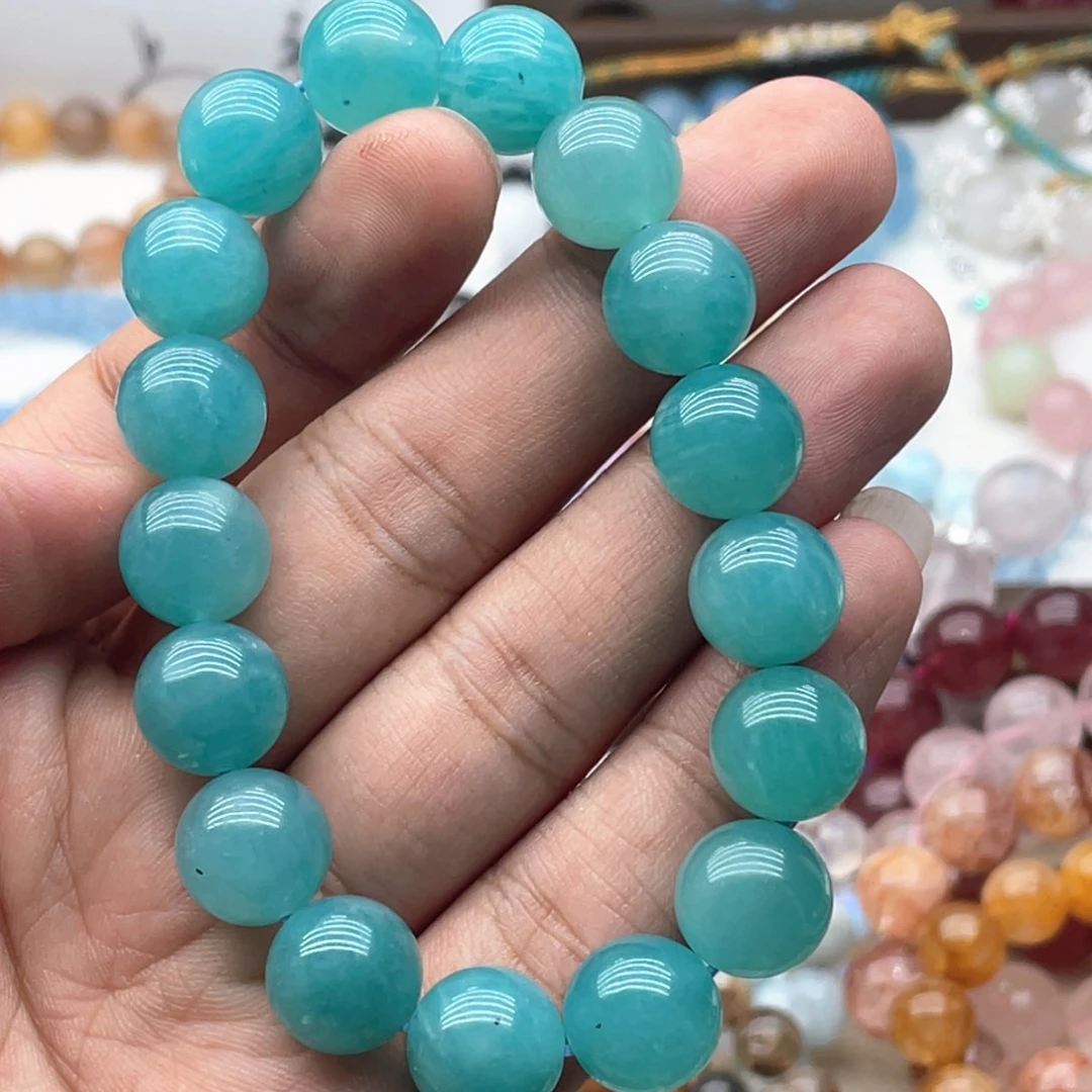 银S925镶嵌手链烟晶12.5咪天河石