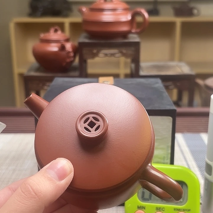 铭***亭紫砂茶壶微瑕处理