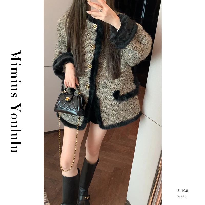 【mimius】&喵喵 复古气质加厚小香上衣汉服(）F12249