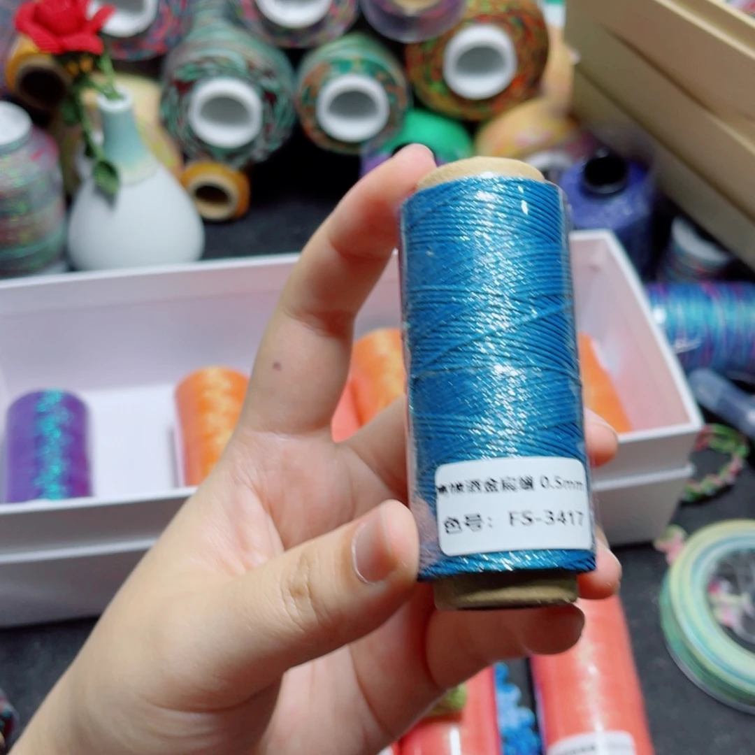 腈纶0.5洒金扁蜡纸轴3417