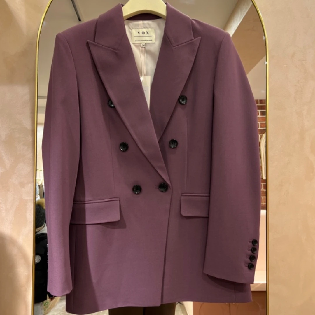 高端时装设计款西装梅紫色2417115