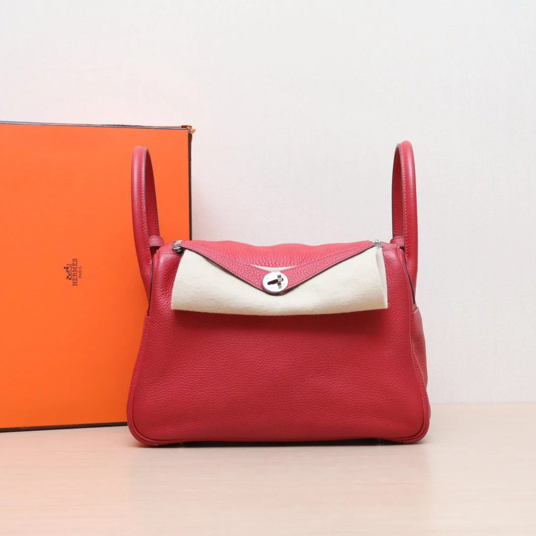 95新 Hermes/爱马仕 【娇】单肩包 30国旗红 A刻 P215155245