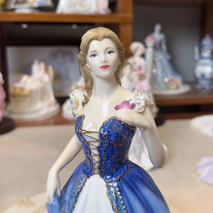 有机玻璃欧洲中古瓷器摆件