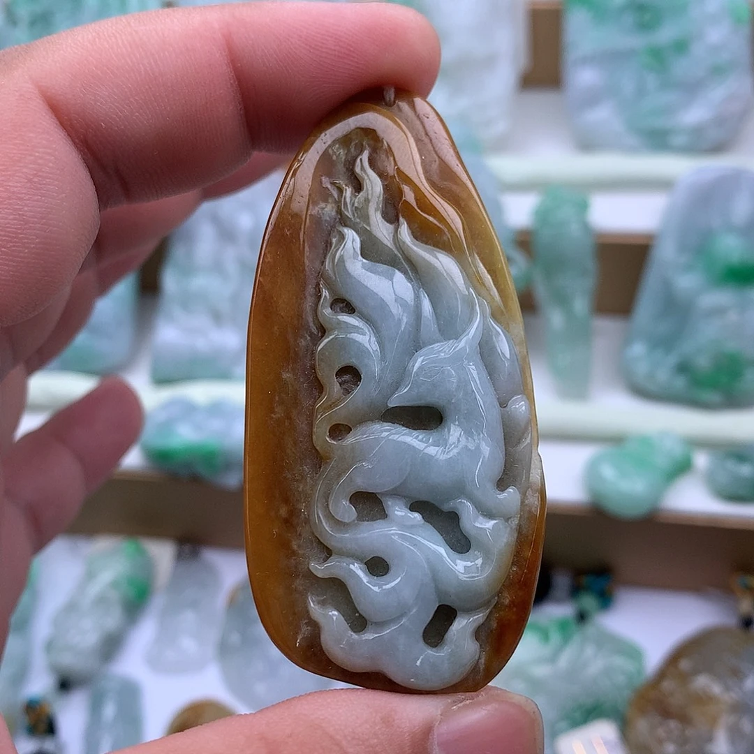 翡翠未镶嵌吊坠(不含链)
