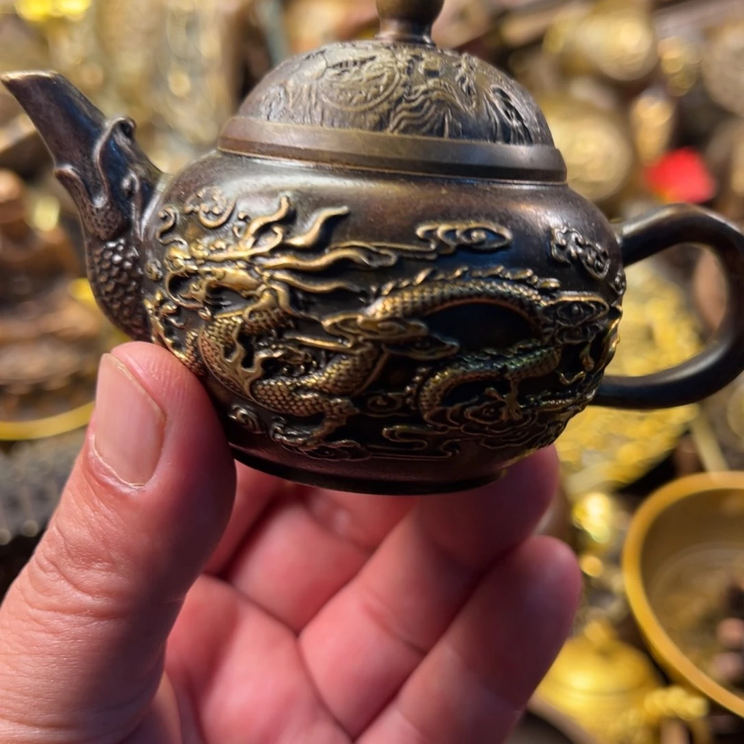 茶壶香炉铜器摆件