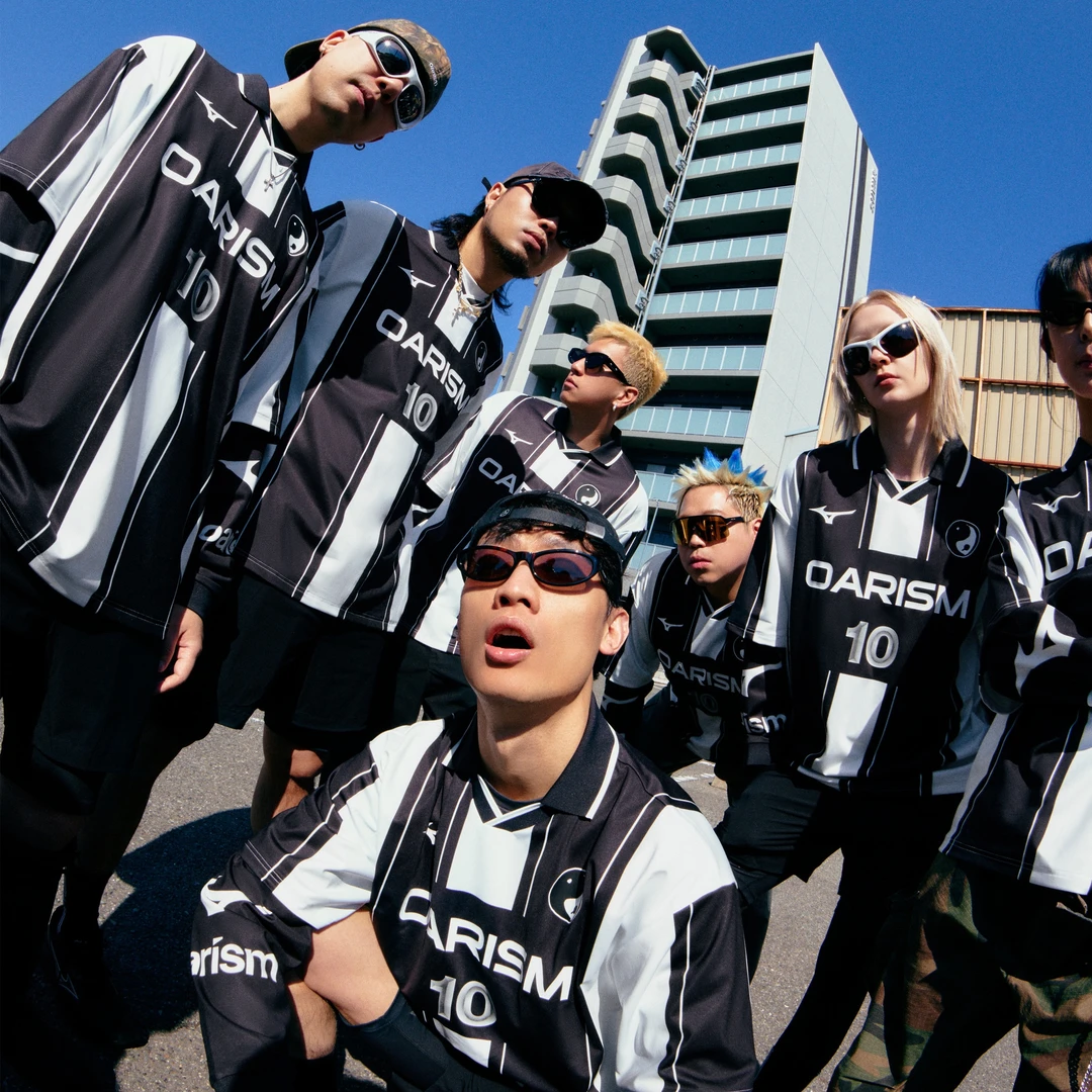 oarism x Mizuno 25SS 美津浓联名球衣假两件polo复古宽松男女长T