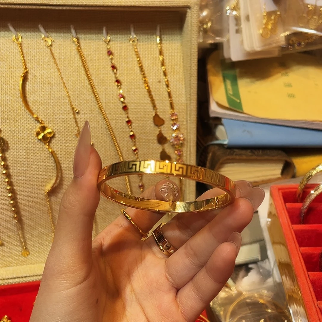 纯铜纯铜回纹手镯卡扣
