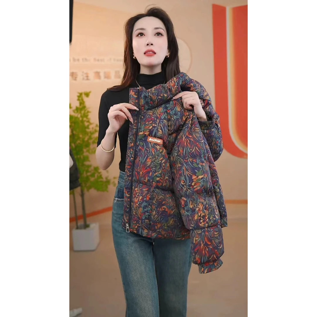 韩系时尚设计感小众棉服女士2025秋冬新款显瘦百搭保暖慵懒感外套