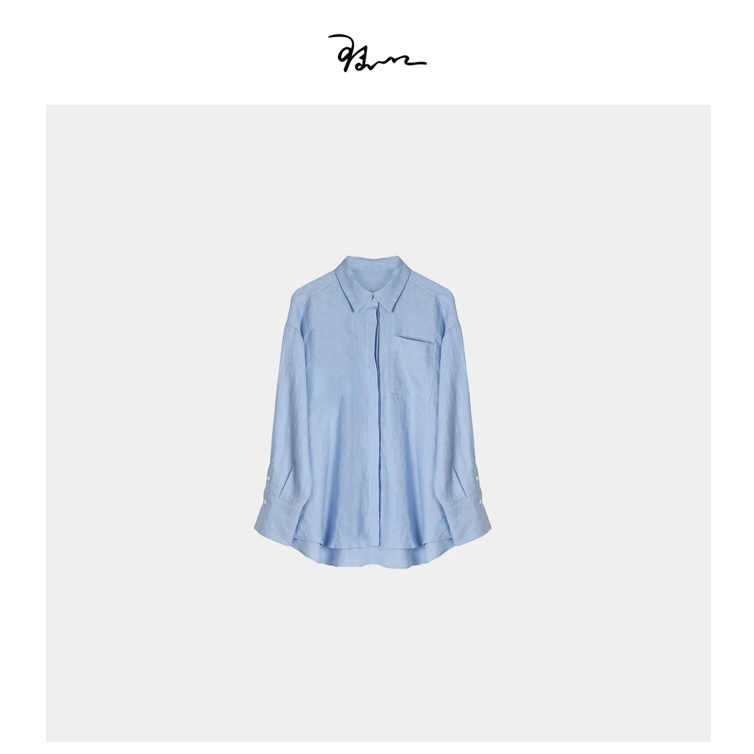 【巴黎海】陆一口定制亚麻衬衫
