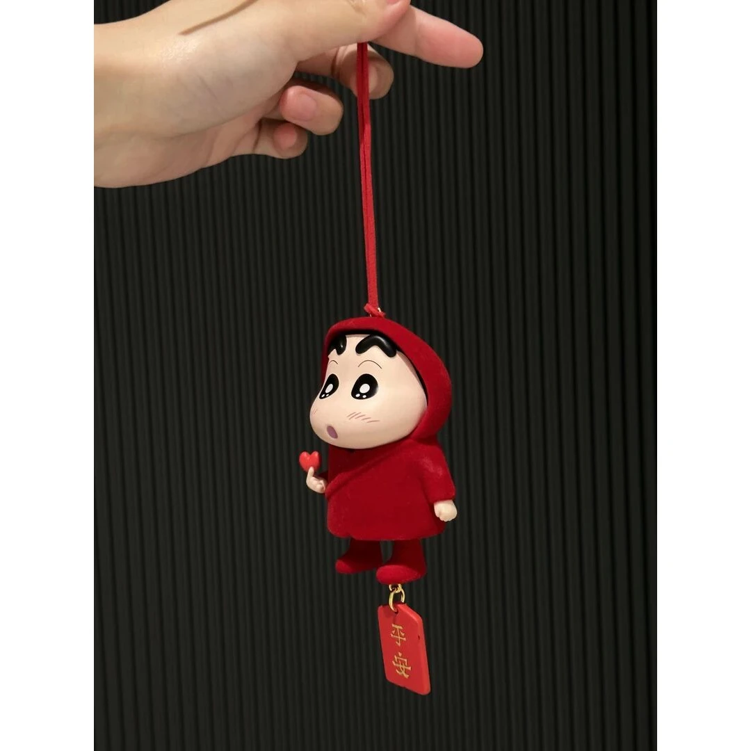 红色植绒雨衣比心车内吊饰小饰品后视镜挂饰礼物挂件创意新款R474