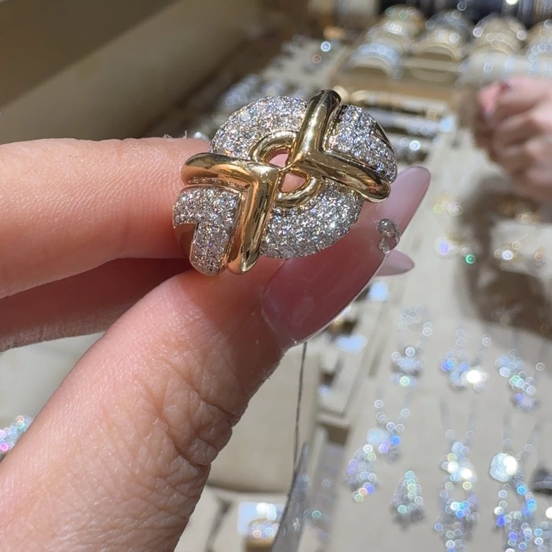 钻石戒指/指环18K金镶嵌
