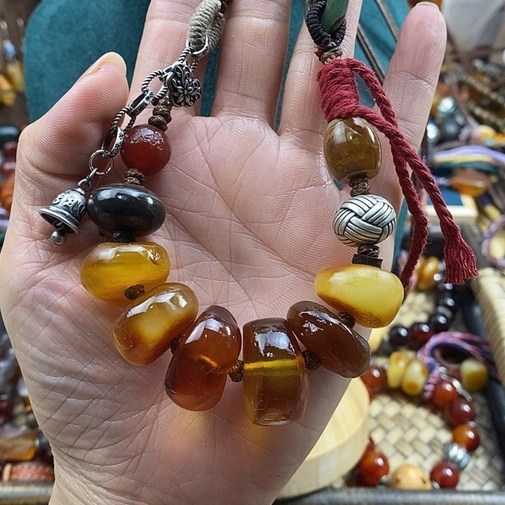 蜜蜡未镶嵌项链项链