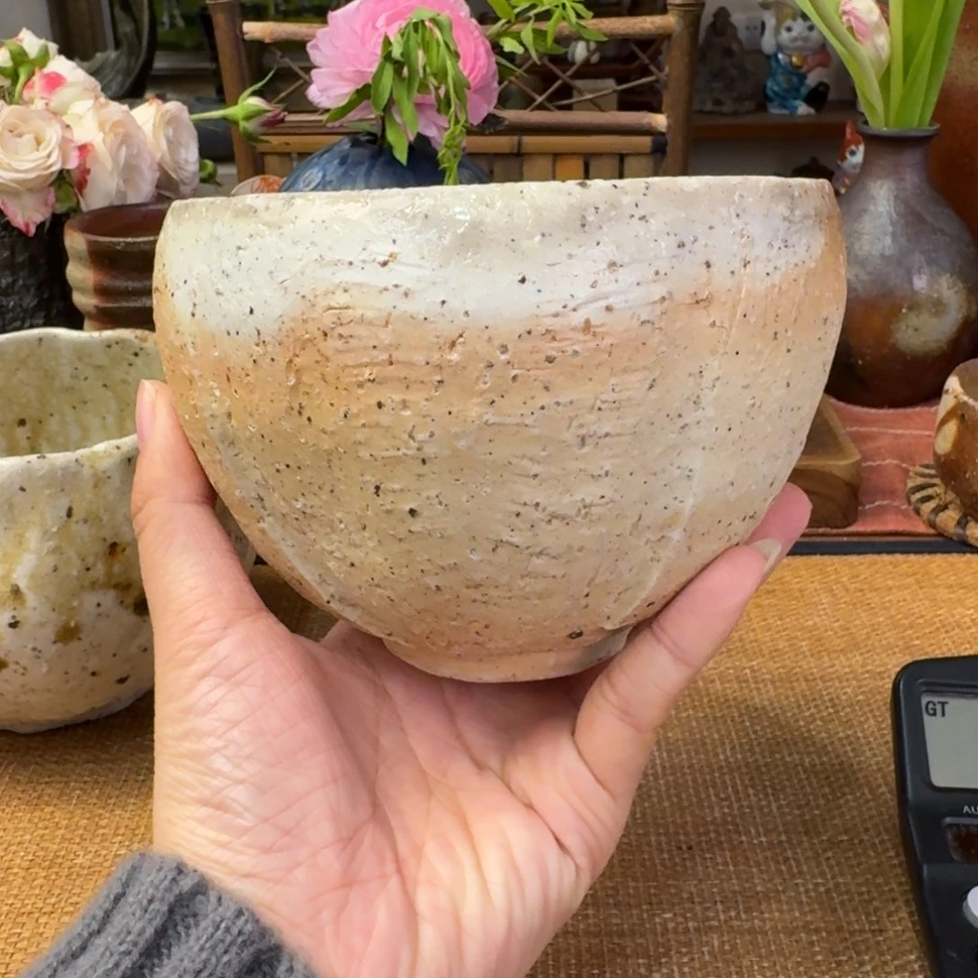 藤原章白备前典藏末茶碗福利一口价