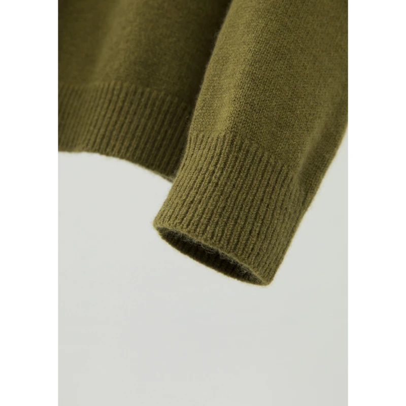 百搭纯色圆领套头秋冬针织衫ZZS4I0201