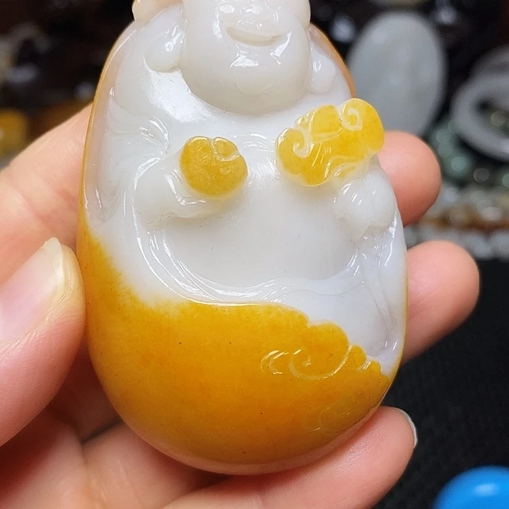奇***葩和田玉未镶嵌颈饰