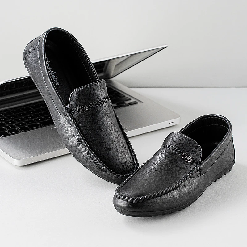 2025年男士休闲豆豆鞋懒人简约风潮流乐福鞋软面软底驾车百搭男鞋