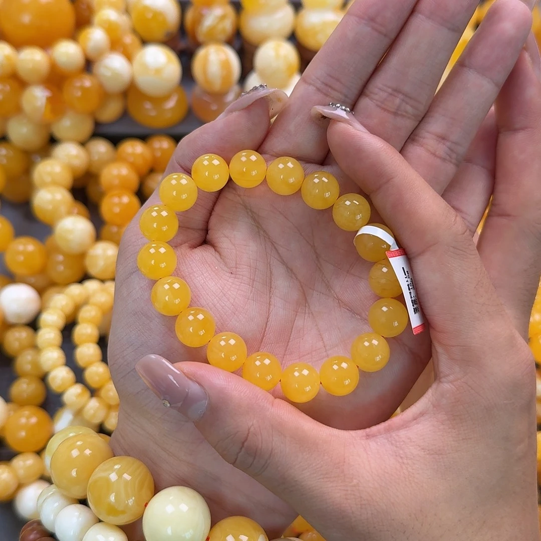 蜜蜡未镶嵌珠宝奇石同料11mm