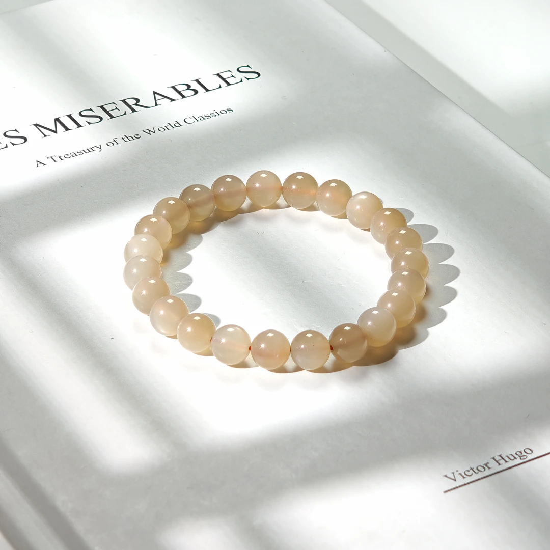 晶匠太阳石手串8mm+  多样性发一  编号JP56751  简约