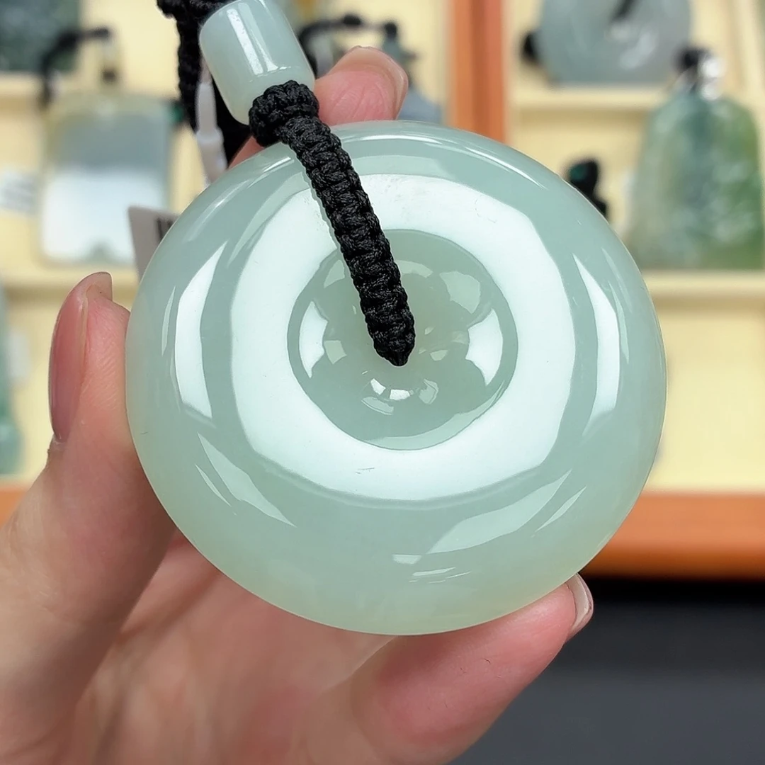 翡翠未镶嵌颈饰缅甸天然A货挂件