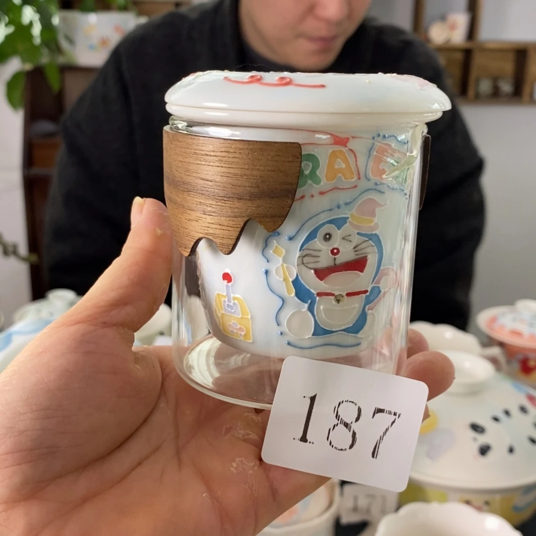 瓷片景德镇釉下彩手绘