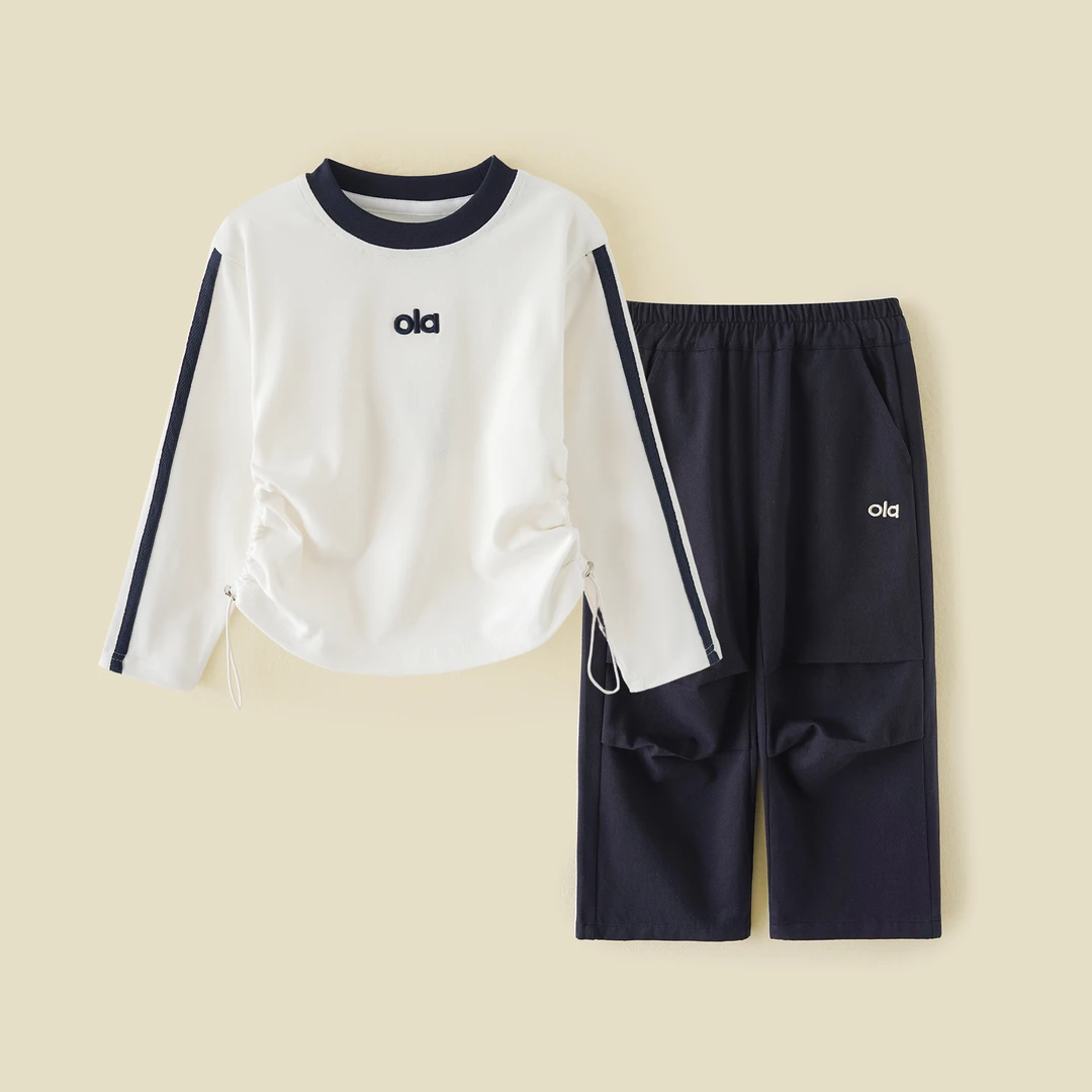 2025秋季新款女童外套直筒裤两件套儿童时尚洋气套装MYMQ1105