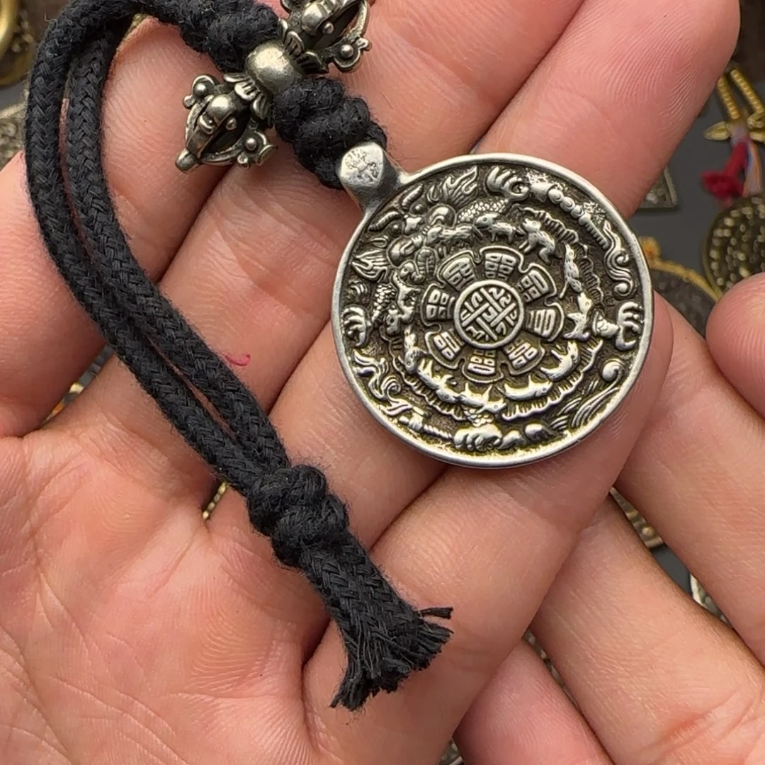 老铜九宫牌吊坠喜欢的来