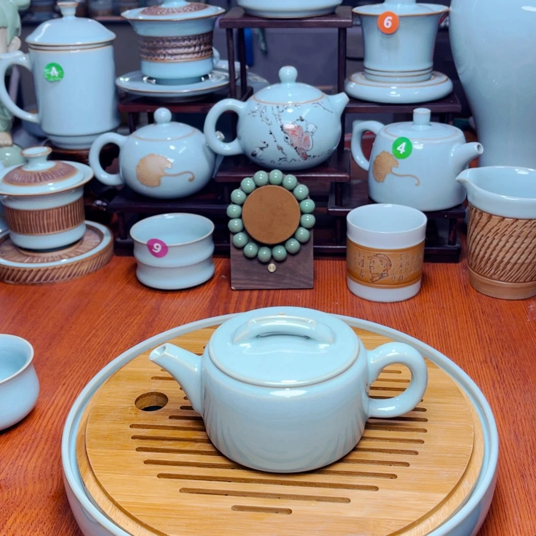 【闪购商品】原产地河南汝瓷厂，茶器摆件，假一赔百