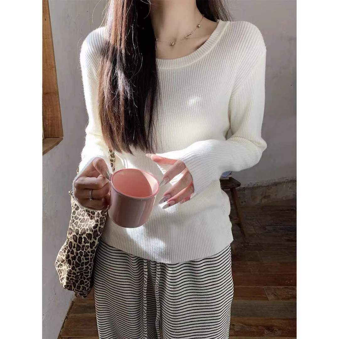 【反骨ZAI】简约针织衫上衣＃12202