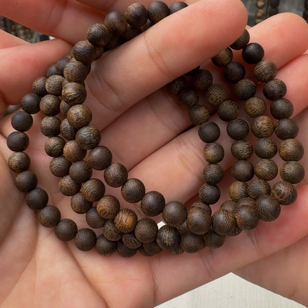 手串沉香棋楠沉香乌身九九沉卡6+保3+克手串多样性发一