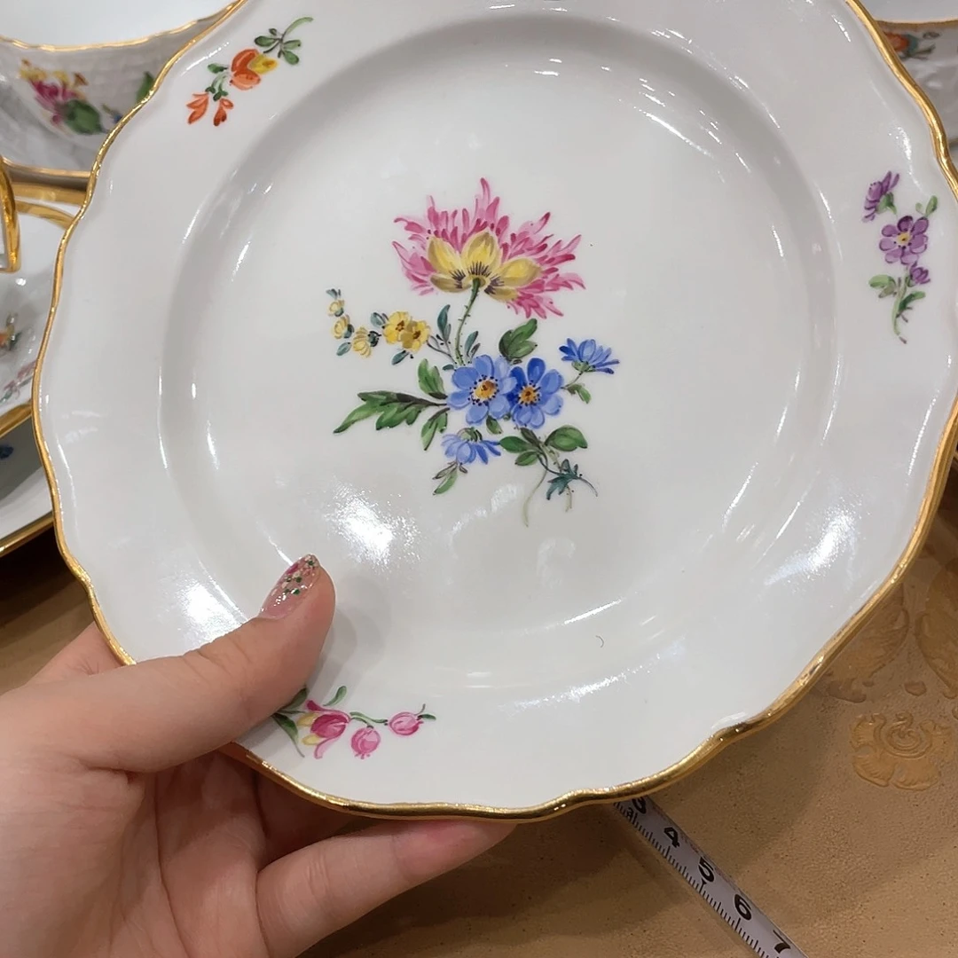 瓷片中古一等甜品盘