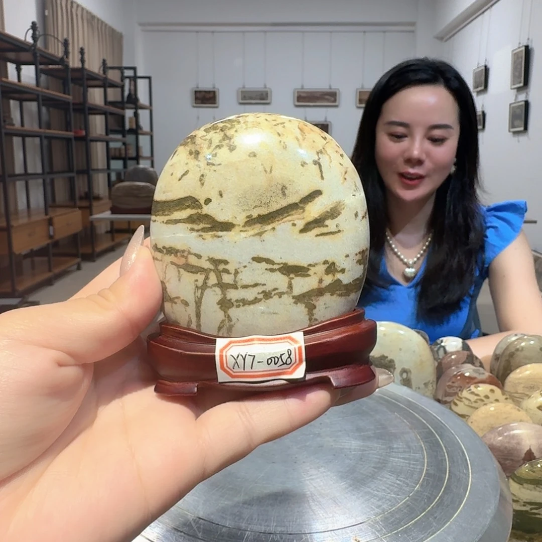 长江艺术石画面石摆件