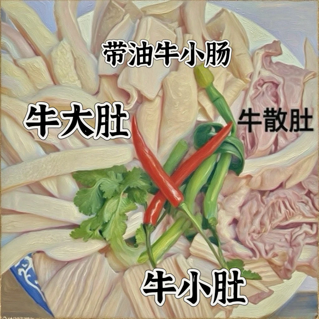 正宗新鲜黄牛杂3斤起拍4种配比原味半熟熟牛肚直播间现场直播