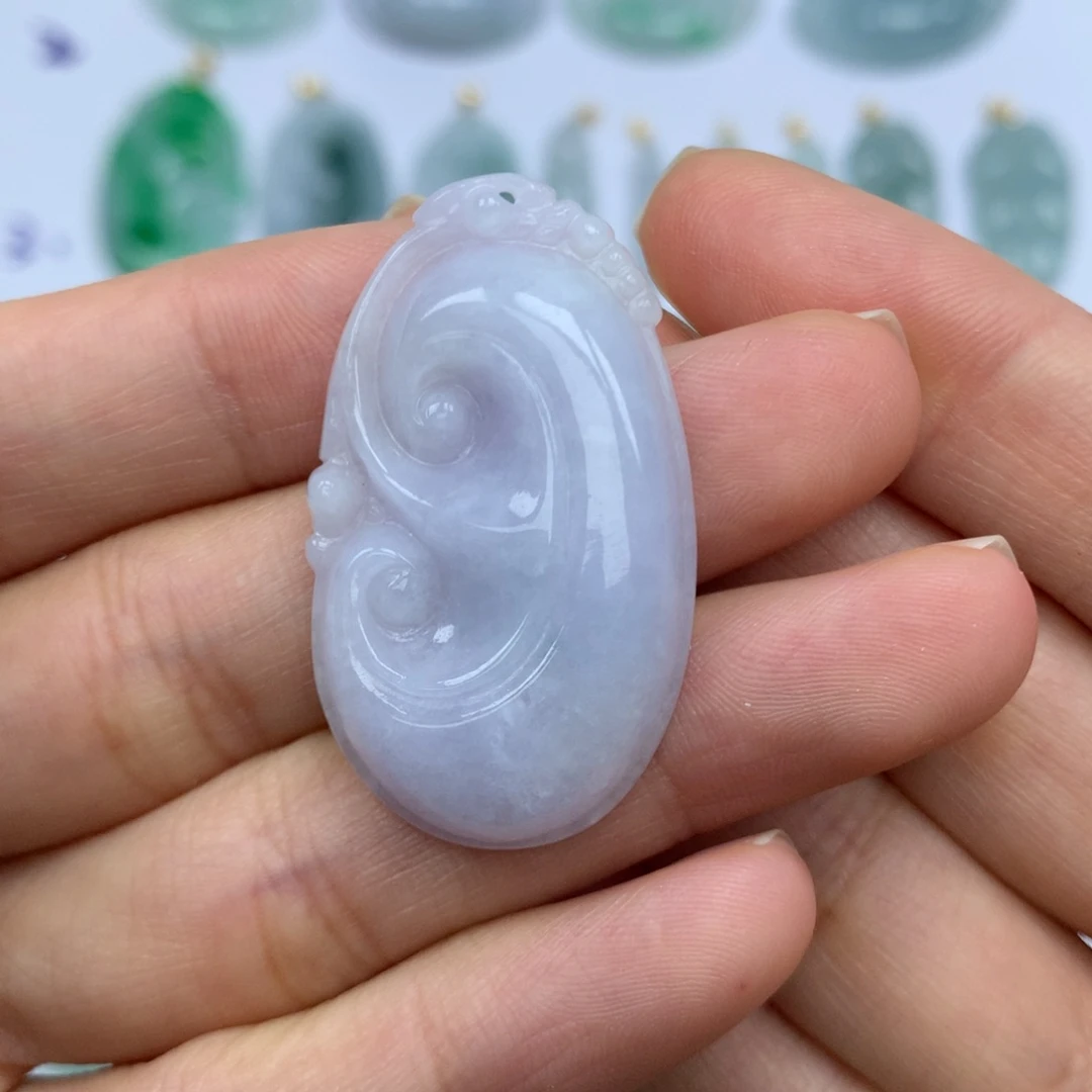 翡翠未镶嵌颈饰天然