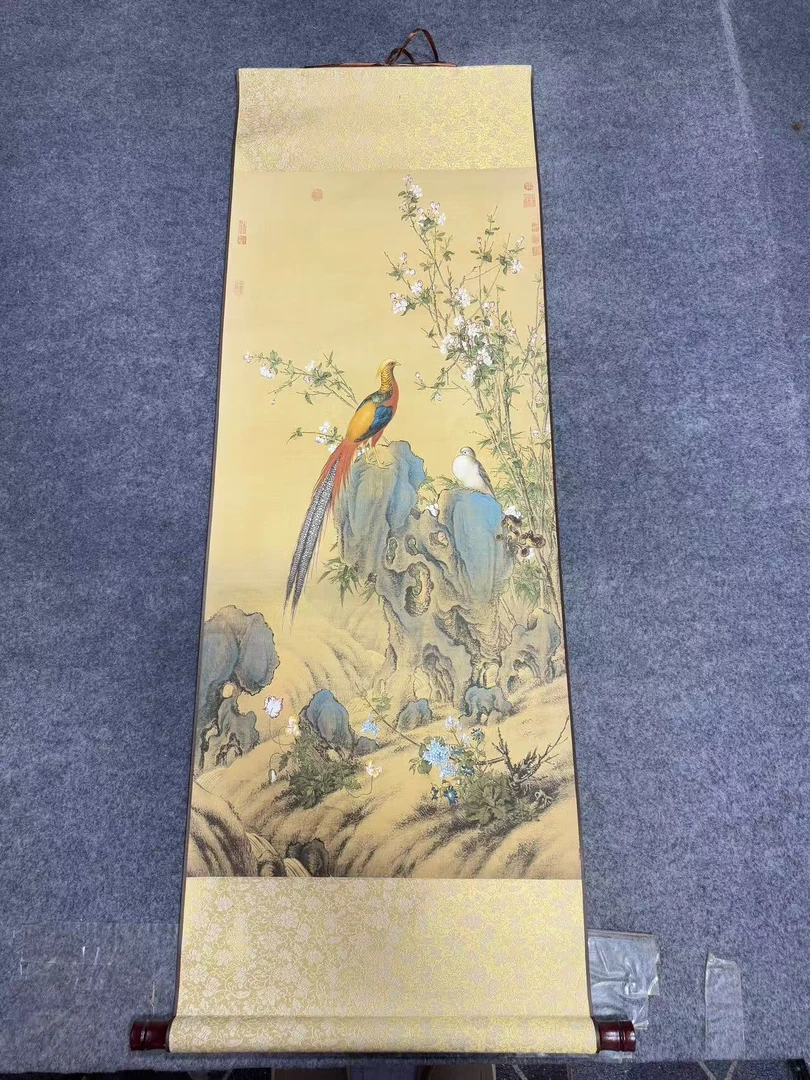 《锦春》 宽45高140 国画5.8