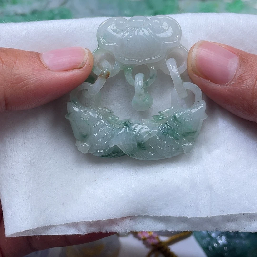 颈饰未镶嵌翡翠翡玉缘翡翠